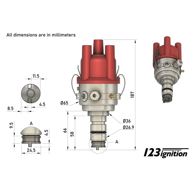123 Ignition Elektronische Ontsteking - met Vacuüm - VW-R-V — VintageDub