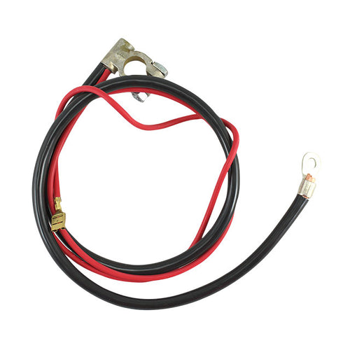 Accukabel, zwart 840 mm, rood 1050 mm – VW T1 Bus, T2 Bus, Kever, KG – OEM 311 971 225C – detail 2