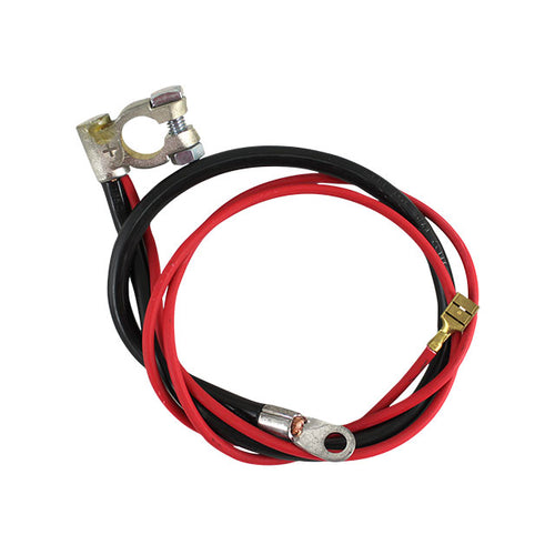 Accukabel, zwart 540 mm, rood 980 mm – VW T2 Bus – OEM 211 971 228A – detail 2