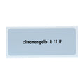 Kleurcode sticker L11E - zitronengelb voor VW T1 Bus, T2 Bus, Kever en Karmann Ghia - VintageDub