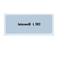 Kleurcode sticker L282 - lotosweiß voor VW T1 Bus, T2 Bus, Kever en Karmann Ghia - VintageDub