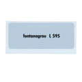 Kleurcode sticker L595 - fontanagrau voor VW T1 Bus, T2 Bus, Kever en Karmann Ghia - VintageDub