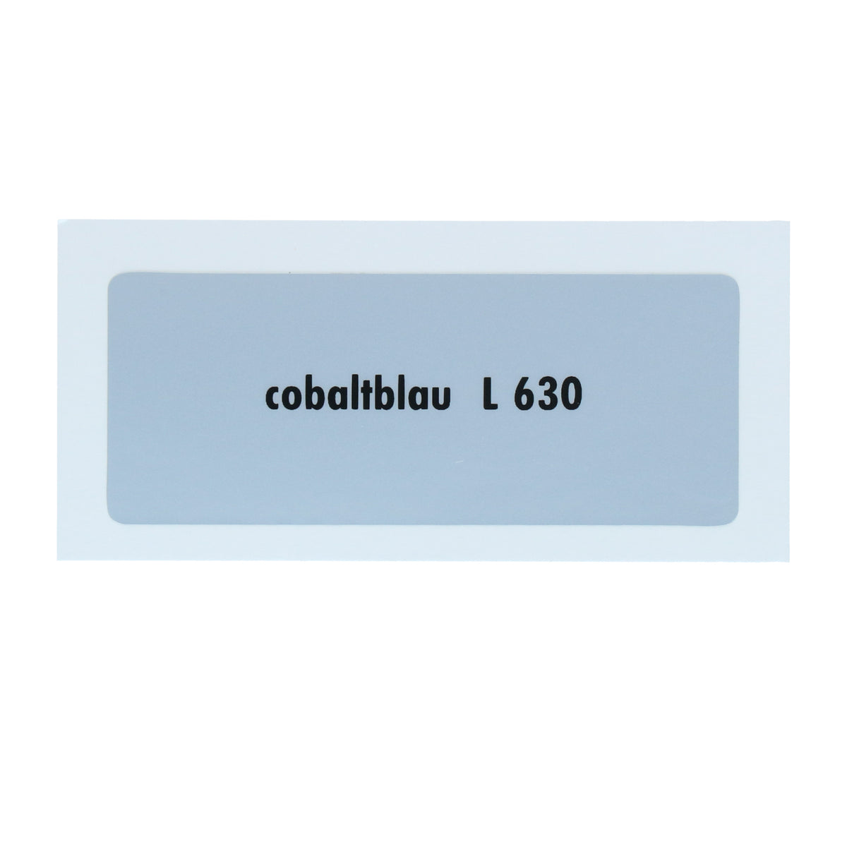 Kleurcode sticker L630 - cobaltblau voor VW T1 Bus, T2 Bus, Kever en Karmann Ghia - VintageDub