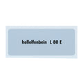 Kleurcode sticker L80E - hellelfenbein voor VW T1 Bus, T2 Bus, Kever en Karmann Ghia - VintageDub