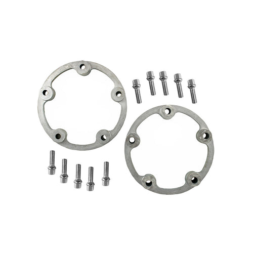5-gaats spoorverbreders, 1 inch (25,4 mm) breed, per paar, Compleet met 38mm bouten Ø 12 mm. Voor stalen velgen. – VW T1 Bus, T2 Bus, Kever, KG – detail 2