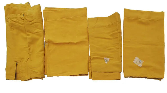 VW T2 Combi | Set de rideaux, jaune, 10 pièces, Westfalia, 08/1967-07/1979