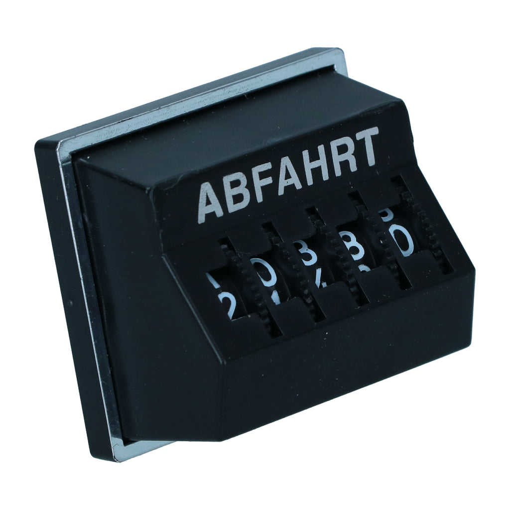 Day counter 'Abfahrt' - Black