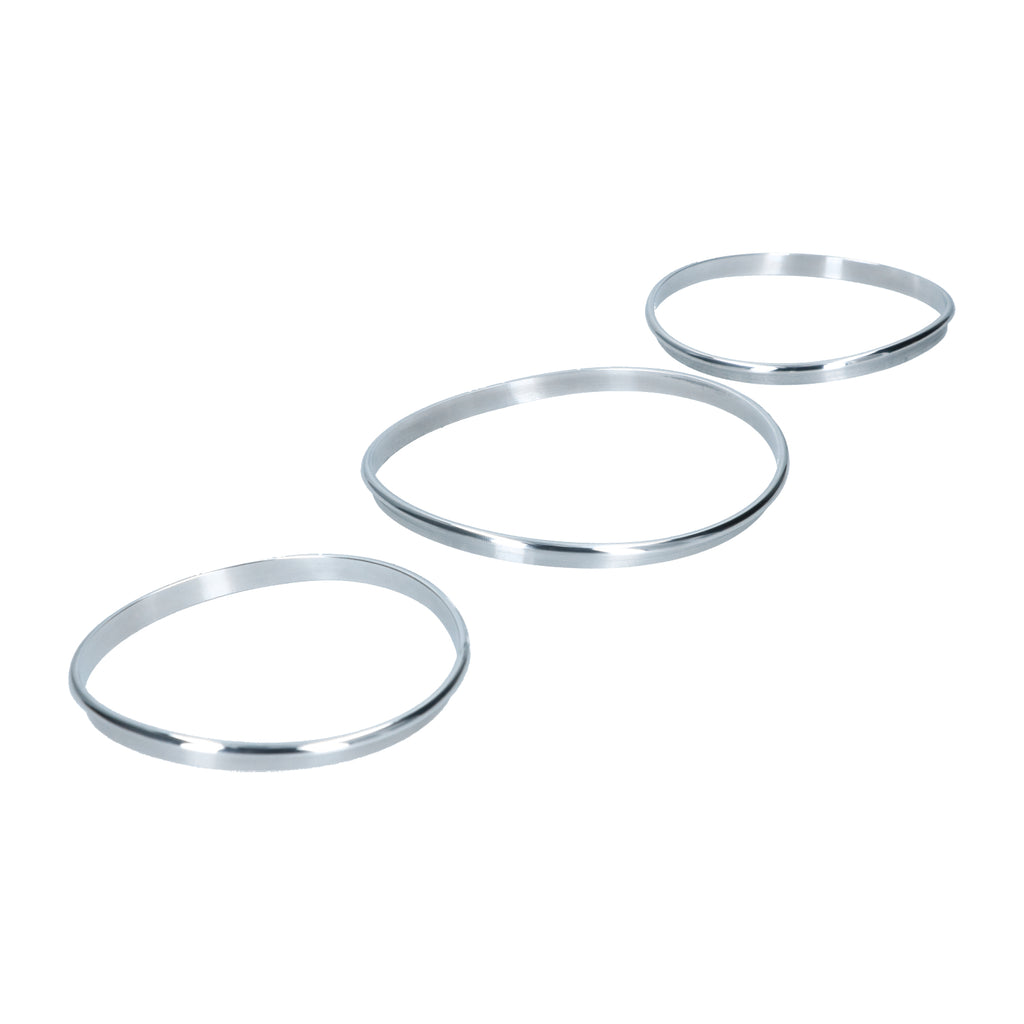 Ringenset instrumentenpaneel 3-delig Aluminium – VW T2 Bus – detail 5