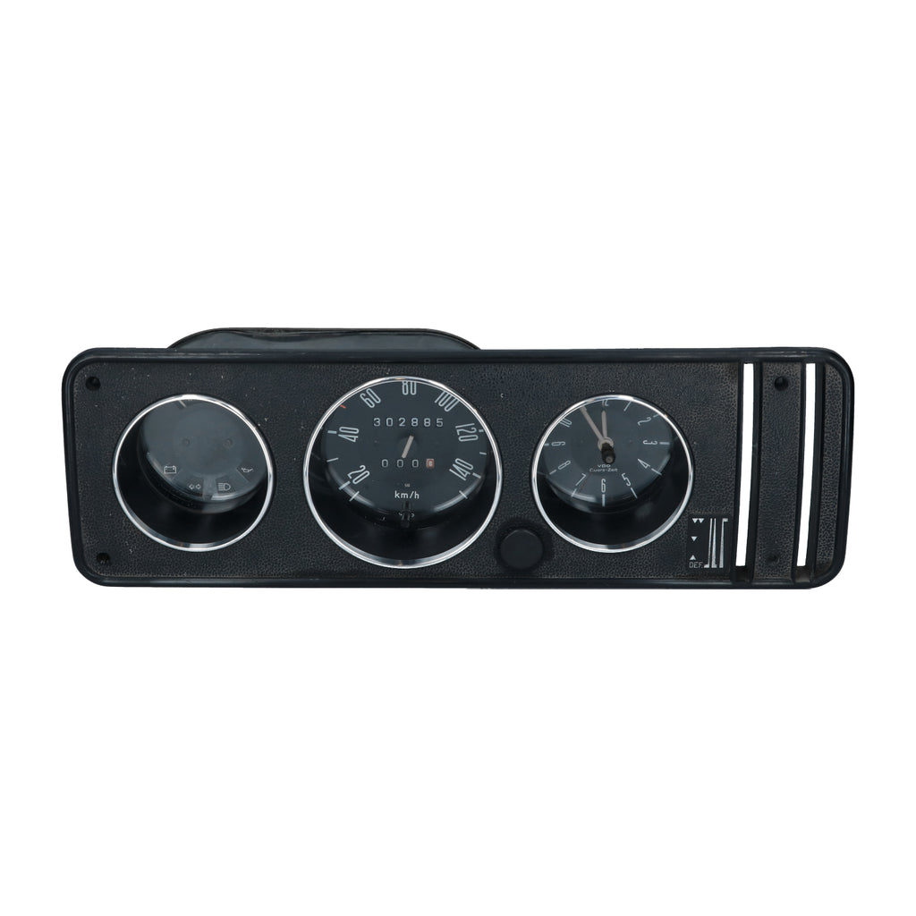 Ringenset instrumentenpaneel 3-delig Aluminium – VW T2 Bus – detail 2