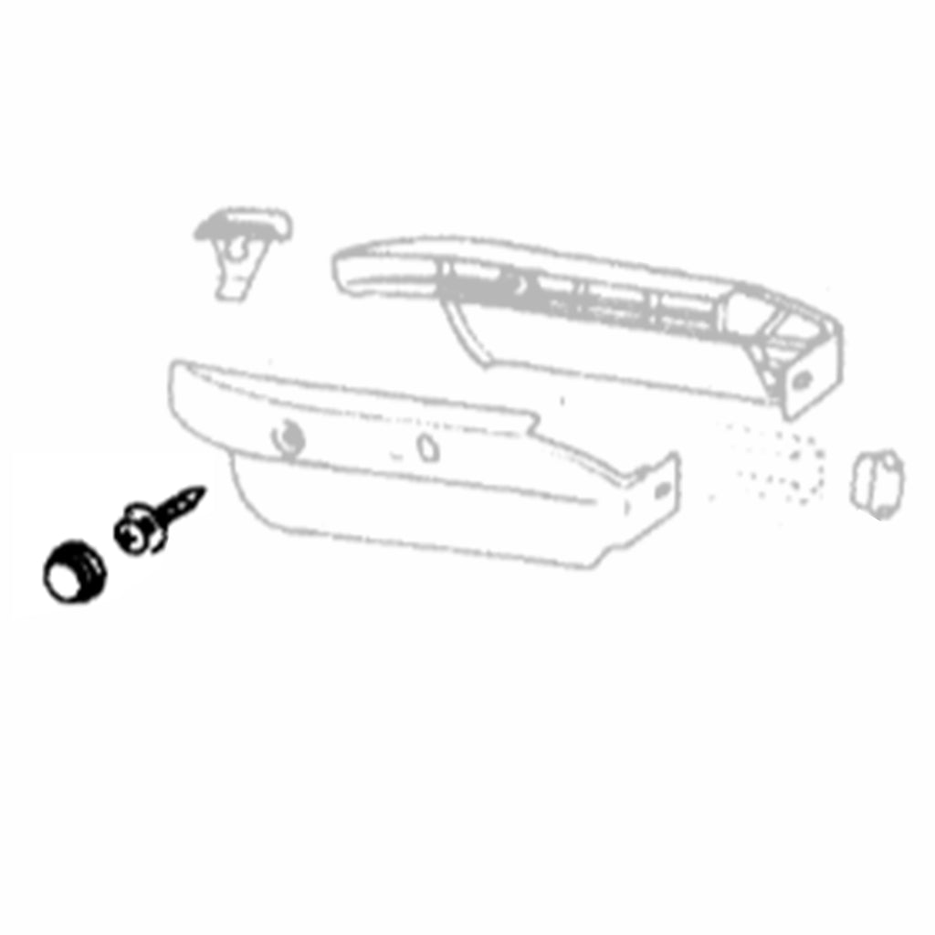 VW Cox | Vis + capuchon cache siège latéral | 08/72-07/75 | 411 881 319 + 411 881 331C