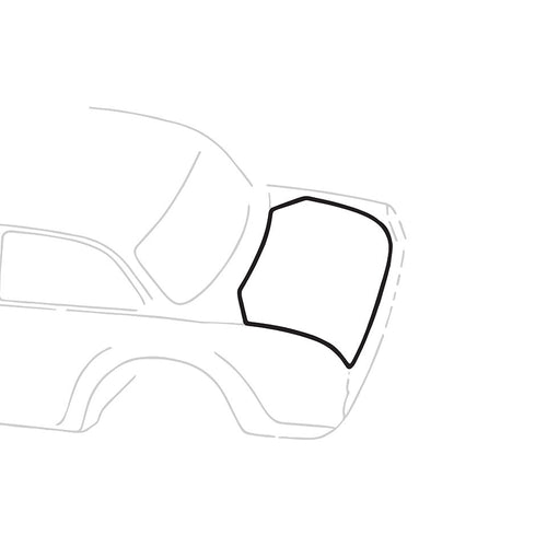 Achterkleprubber - Notchback – VW Type 3 – OEM 311 827 705