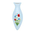Budvase Ceramic, Coloured floral pattern