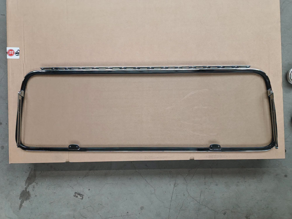 VW T1 Combi, T2 Combi | Vitre safari, arrière, High Quality Chromé | 08/63-07/79