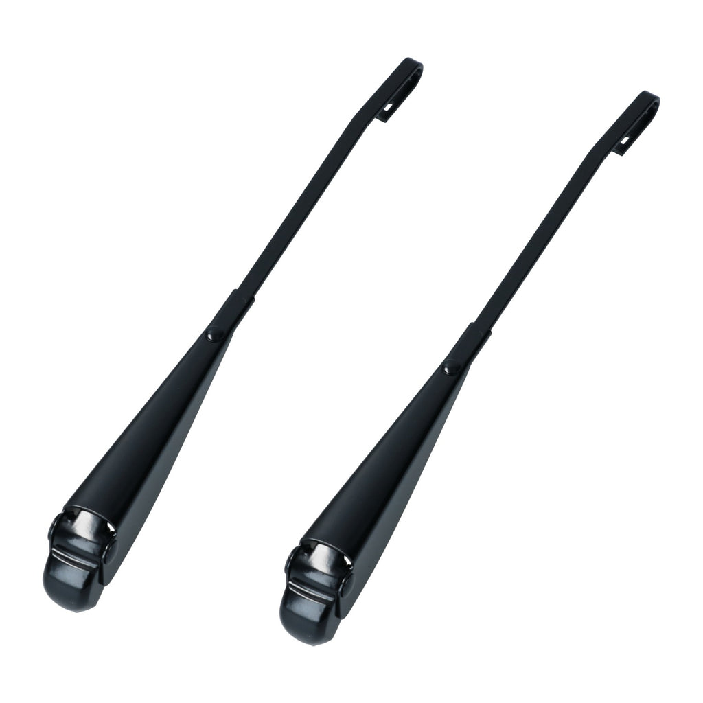 Ruitenwisserarmen set links + rechts, zwart – VW Kever 1200, 1200L, 13/1500 – OEM 111 955 407D + 111 955 408