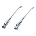 Ruitenwisserarmen set links + rechts, zilver – VW Kever 1300 – OEM 111 955 407E + 111 955 408B