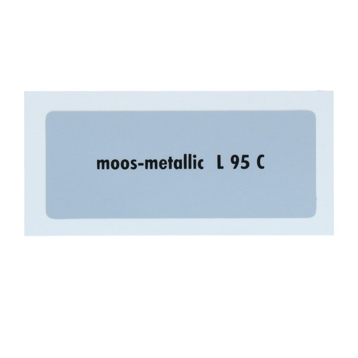 Kleurcode sticker L95C - moos-metallic – VW T1 Bus, T2 Bus, Kever, KG, T3 Bus, Type 3, Type 181