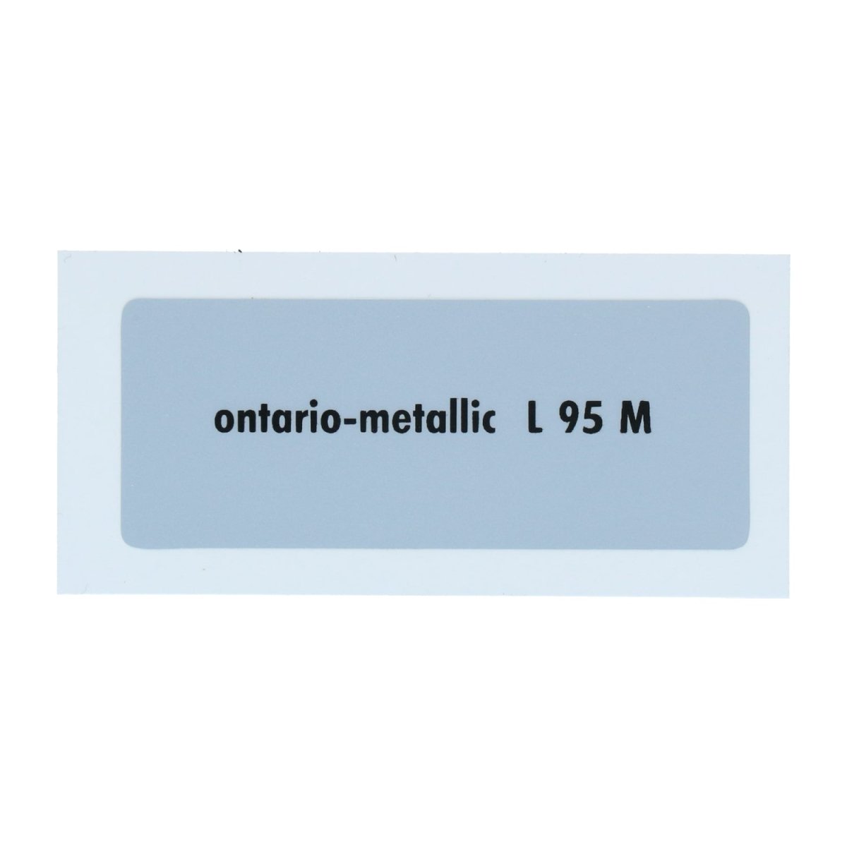 Kleurcode sticker L95M - ontariometallic – VW T1 Bus, T2 Bus, Kever, KG, T3 Bus, Type 3, Type 181