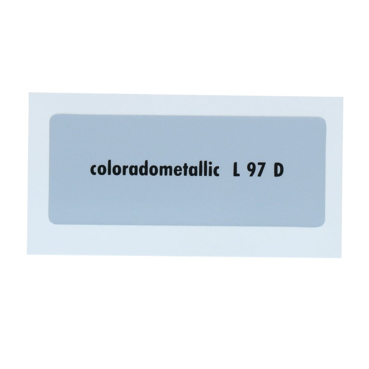 Kleurcode sticker L97D - coloradometallic – VW T1 Bus, T2 Bus, Kever, KG, T3 Bus, Type 3, Type 181