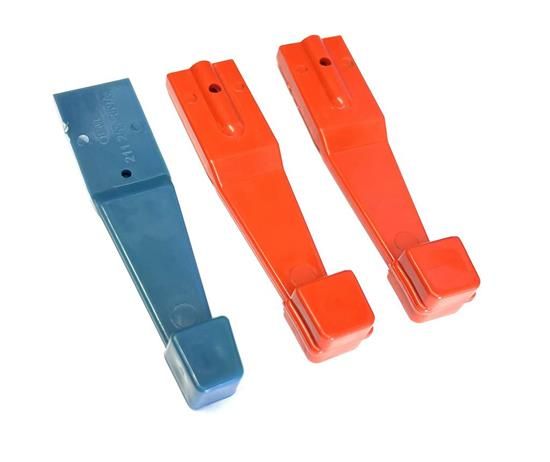 VW T2 Combi | Set de leviers de chauffage, 1 bleu et 2 rouges, plastique ABS, 08/1972-07/1979