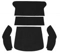 VW Kever | TMI Bouclé kattenbak tapijtset zwart (5-delig) | Kever sedan 08/64 - 07/71