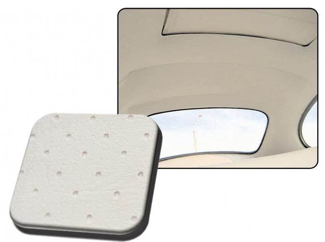 VW Kever | TMI Hemel geperforeerd vinyl, met schuifdak, deluxe, gebroken wit | Kever 08/72 en later sedan (3 baleinen)