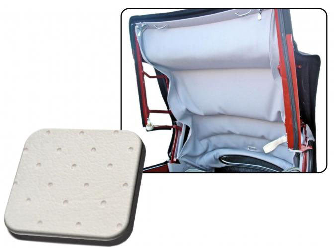 VW Kever | TMI Hemel geperforeerd vinyl, gebroken wit | Kever 08/64 - 07/70 cabriolet