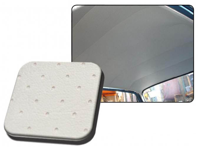 VW Type 3 | TMI Hemel geperforeerd vinyl, zonder schuifdak, gebroken wit | Type 3 Ponton (6 baleinen)