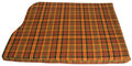 VW T2 Bus | Motorruimte matras hoes, 1210 mm breed, geruit oranje/geel/groen, 08/67-07/79