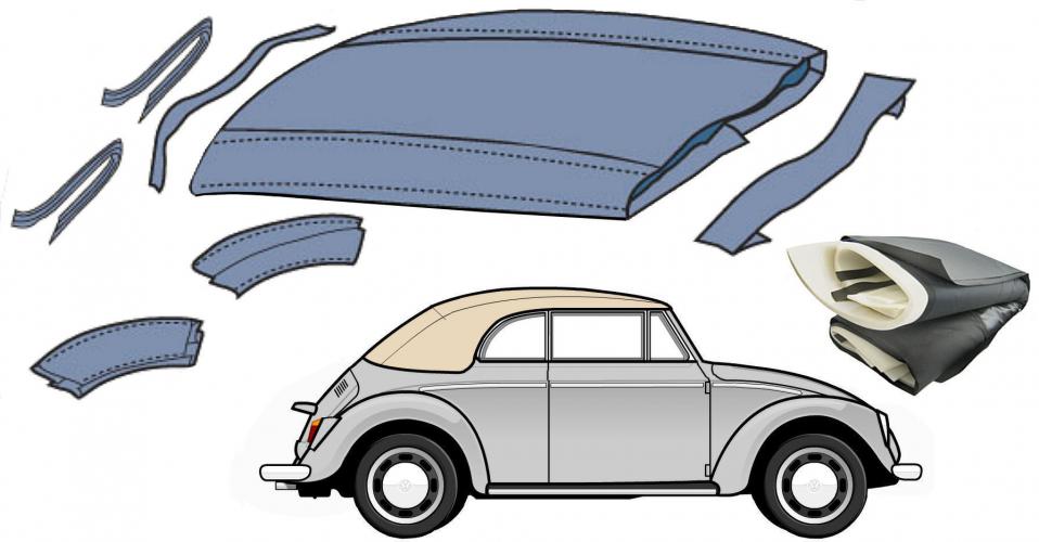 VW Kever | Cabriolet kap isolatie set