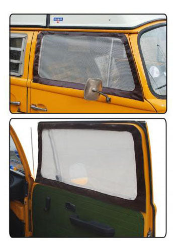 VW Combi T2 | Moustiquaires vitre de porte de cabine