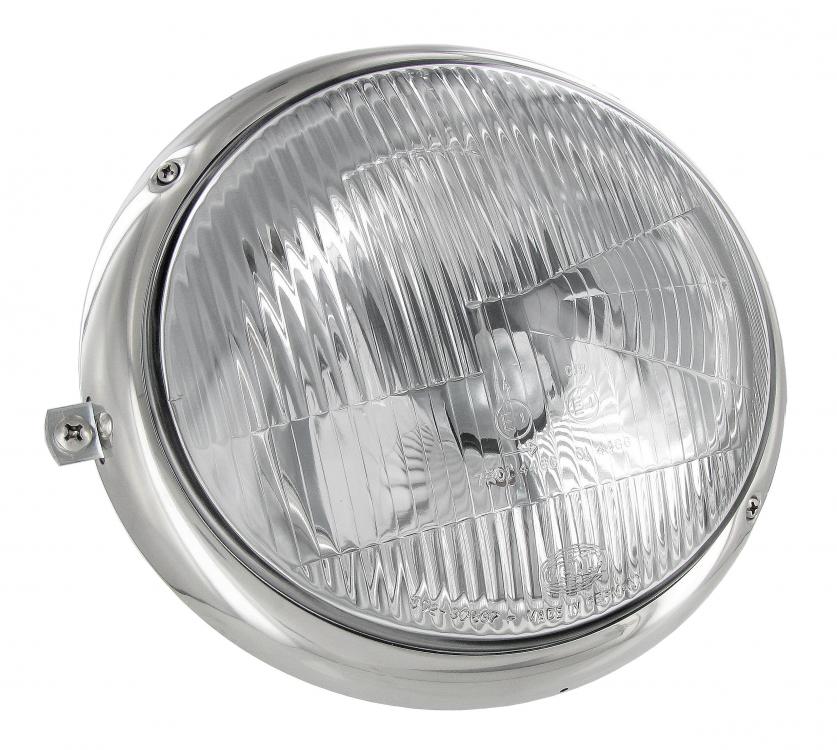 VW Combi Split | Bloc optique Duplo avec cerclage inox, gauche | Combi 05/60* - 07/67 conduite à gauche | 211941039