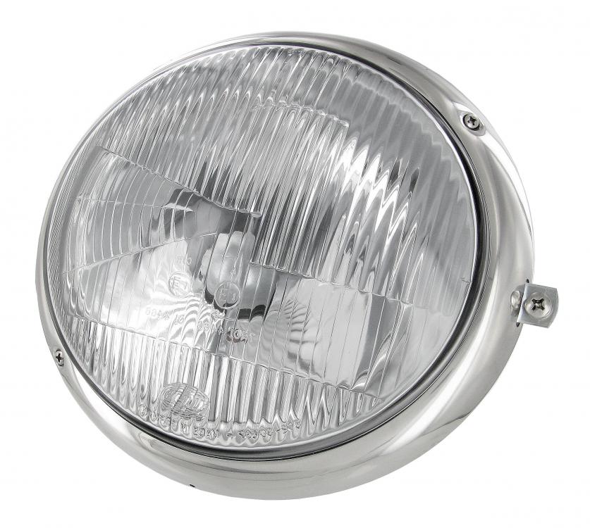 VW Combi Split | Bloc optique Duplo avec cerclage inox, droite | Combi 05/60* - 07/67 conduite à gauche | 211941040