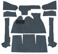 VW Kever | TMI Bouclé interieur tapijtset, gemeleerd grijs (9-delig) | Kever cabriolet LHD 08/70 - 07/72 (1302)