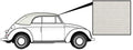 VW Kever | TMI Cabriolet kap vinyl wit | Kever 08/72 en later (1303) | 151871035L