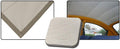 VW Kever | TMI Hemel glad vinyl, gebroken wit | Kever sedan VW1200 08/71 en later (spaar-Kever, dakgedeelte, 4 baleinen)