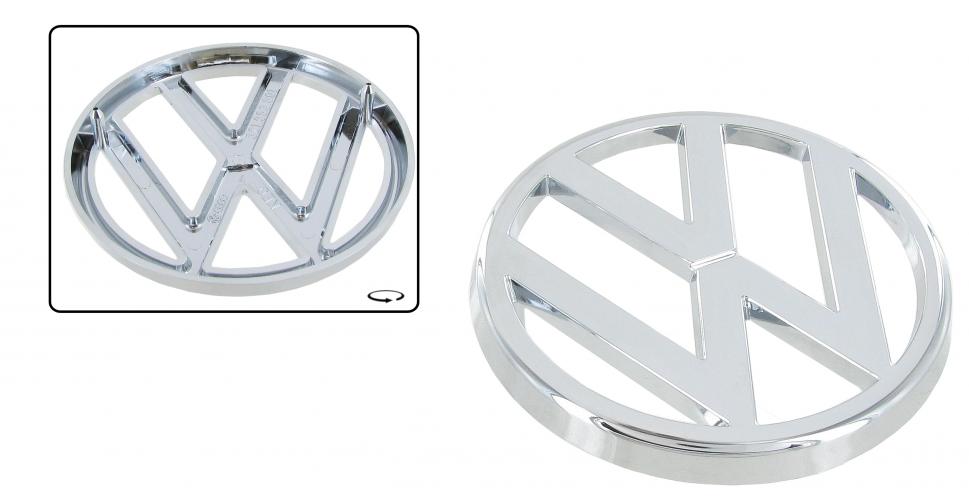VW T3 Bus | Verchroomd 'VW' grille embleem | 321853601