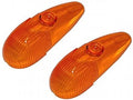 VW Cox | Cabochon de clignotant Hella orange (la paire) | Cox 08/60 - 09/63 | 111953161