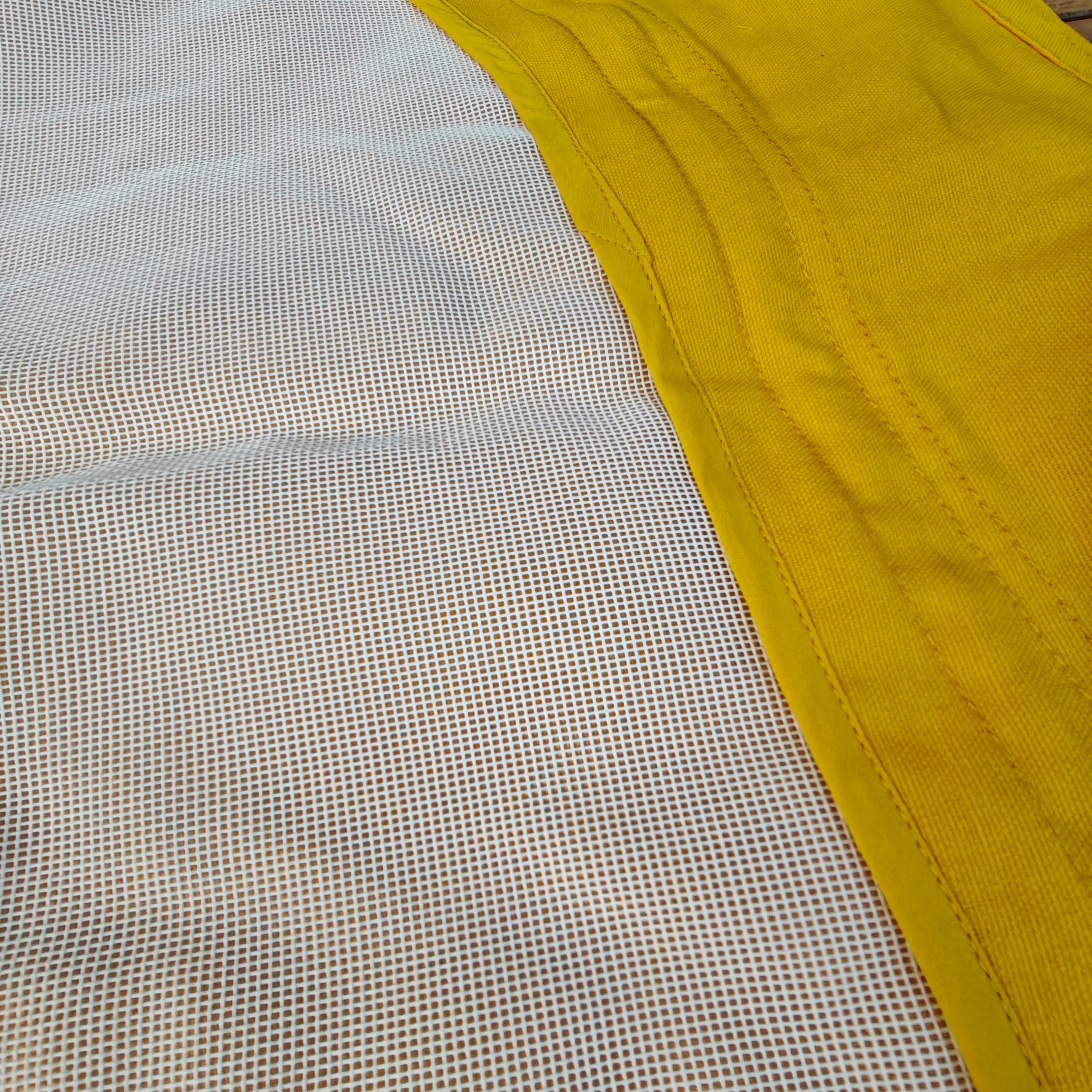 VW T2 Combi | Toile de toit relevable Westfalia, jaune/orange, 1 fenêtre, 08/1973-07/1979