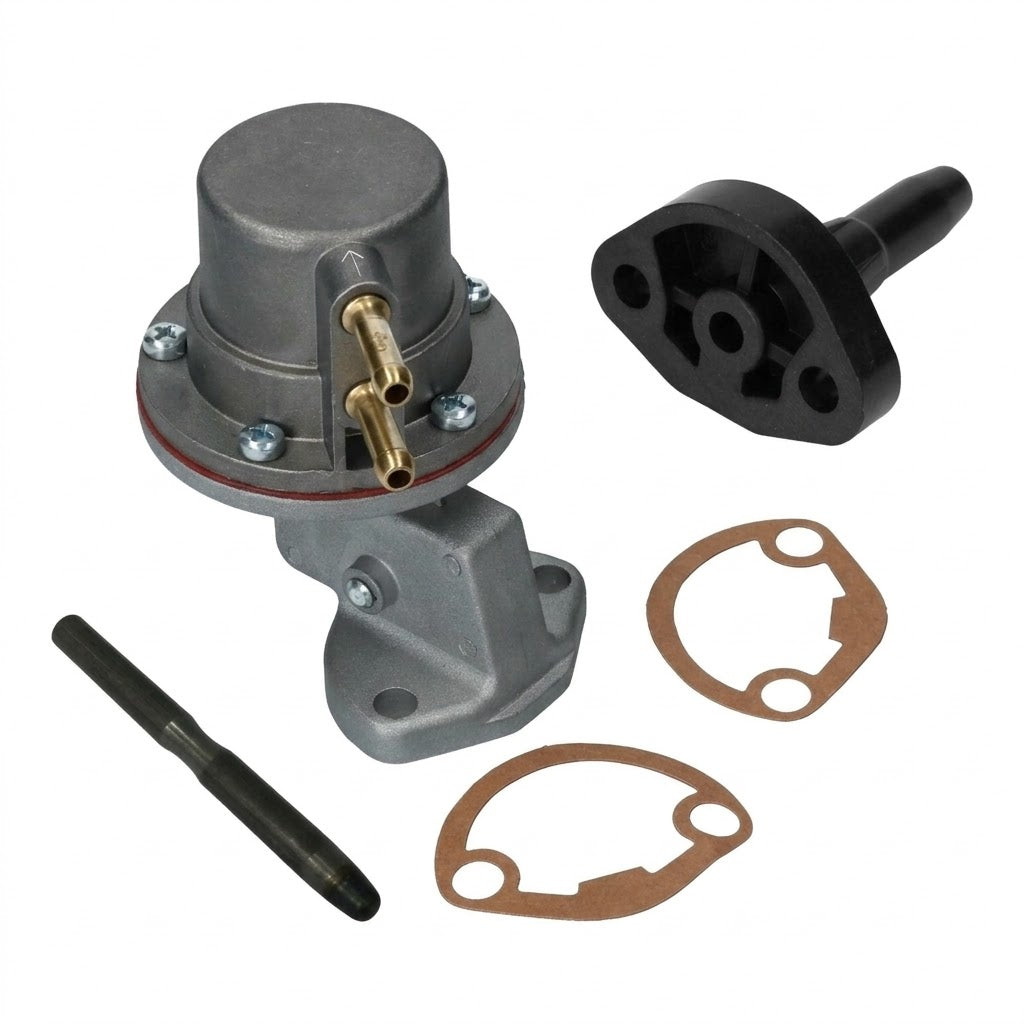Set pompe à essence Type 1 avec dynamo, tige de 108 mm | VW T1 Bus, T2 Bus, Coccinelle, KG, Type 181 | 113 127 025D + 113 127 307 + 113 127 303C