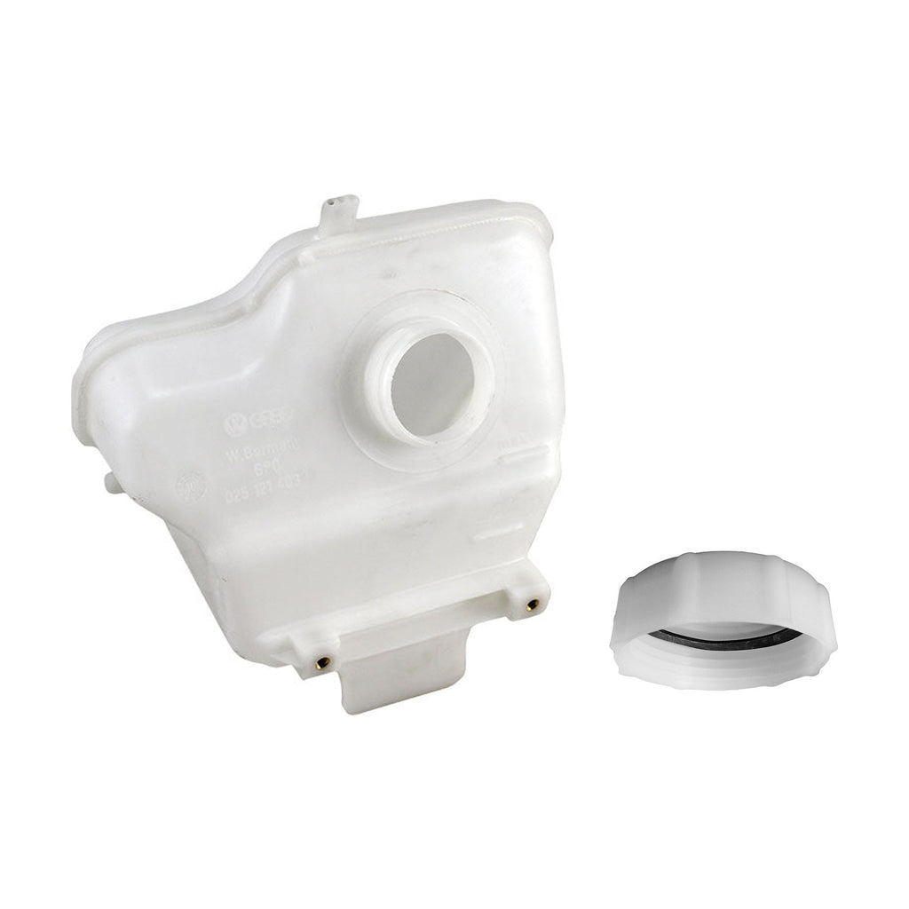 Coolant expansion tank with cap | WBX, Diesel | VW T3 Bus 08/82-07/92 | 025 121 403 + 025 121 482