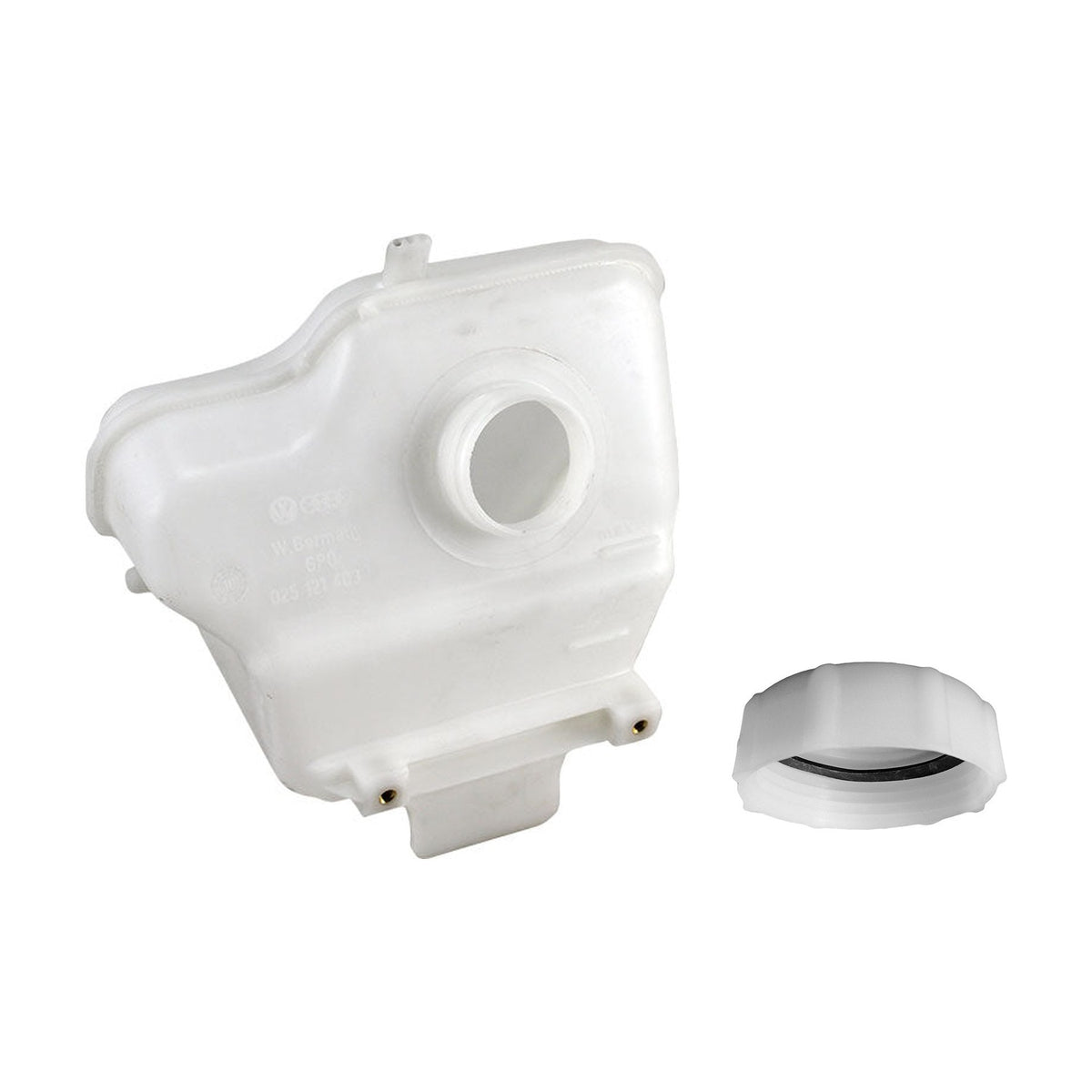 Coolant expansion tank with cap | WBX, Diesel | VW T3 Bus 08/82-07/92 | 025 121 403 + 025 121 482