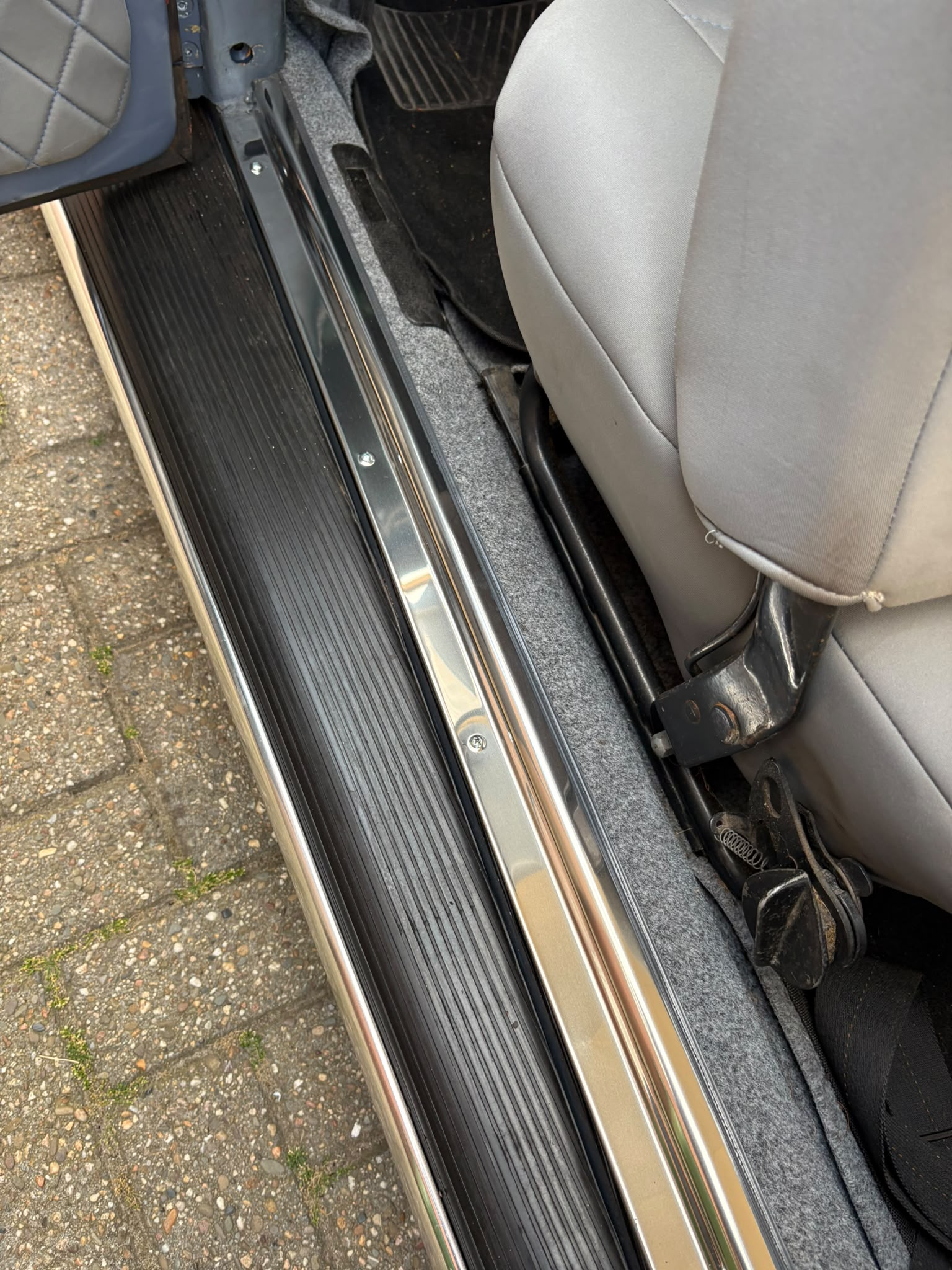 VW Cox | Couvres passage porte inox | 000 063 101A