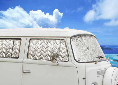 VW T2 Combi | Rideaux thermiques, 8 pièces, 7 couches, 08/1967-07/1979