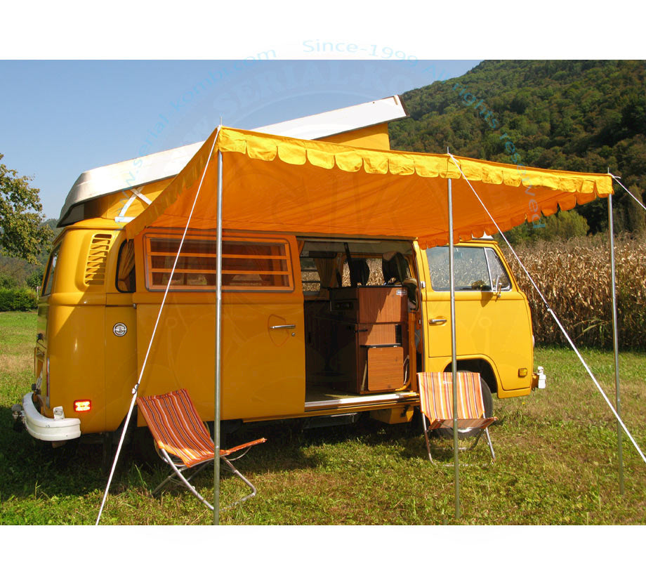 VW T2 Bus, T3 Bus | Vintage sun awning, yellow