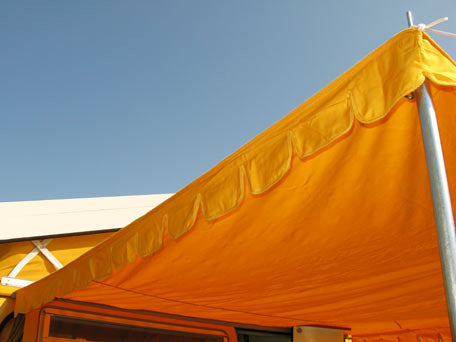 VW T2 Bus, T3 Bus | Vintage sun awning, yellow