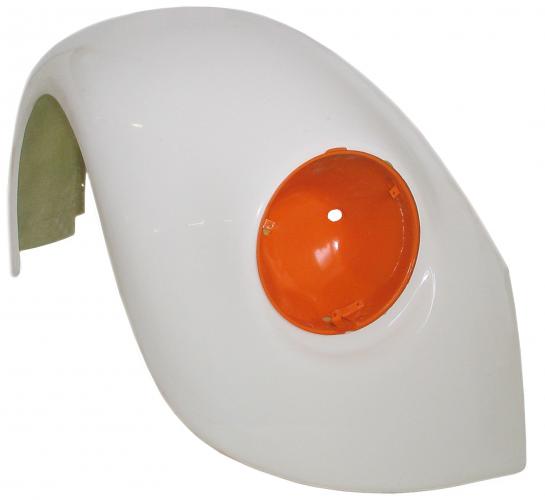 VW Cox | CSP Aile avant, Polyester +4 cm, Droite | Cox 1200/1300/1500 08/67 et après