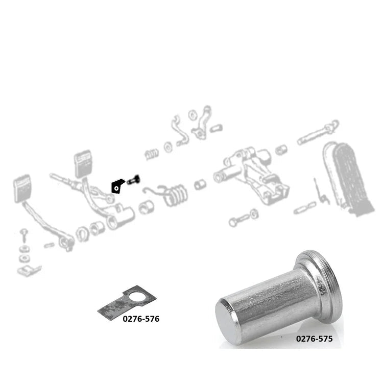 VW Cox, KG | Axe biellette d'actionnement de pédale de frein | 08/57-04/66 | 113 721 219