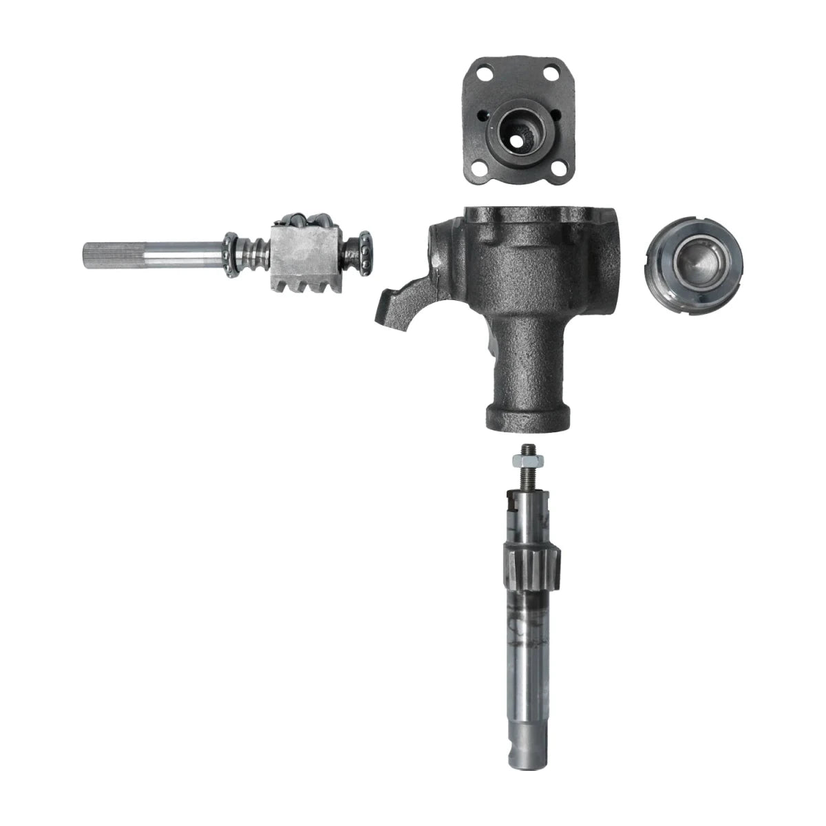 Stuurhuis met kogelomloop recirculerende kogellagertechnologie – VW Kever, KG, Type 3, Type 181 – OEM 113 415 061C – detail 4