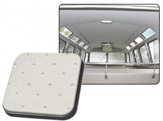 VW T1 Combi | TMI Ciel de toit vinyle perforé, avec toit pliant, blanc cassé | Combi 08/63 - 07/67 (5 baleines)